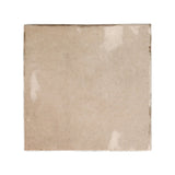 Majorca Taupe Gloss porcelain 100x100mm square tile, full tile on white background