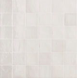 Mélange Bianco Gloss 100x100mm Handmade Look White Ceramic Tile
