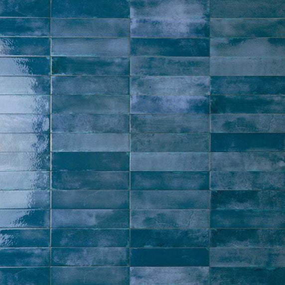 Mojave Blu Brick 60x250mm Gloss Subway Tile