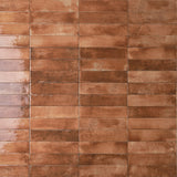 Mojave Cotto Brick 60x250mm Gloss Subway Tile