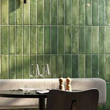 Mojave Green Brick 60x250mm Gloss Subway Tile