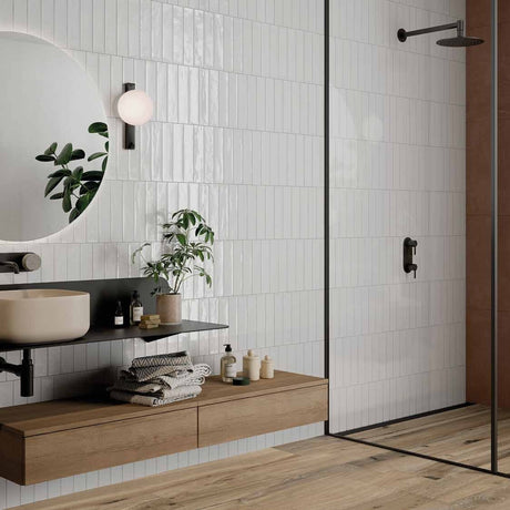 Mojave White Brick 60x250mm Gloss Subway Tile