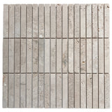 Rome Stack Natural Travertine Mosaic Tile Honed 298x305