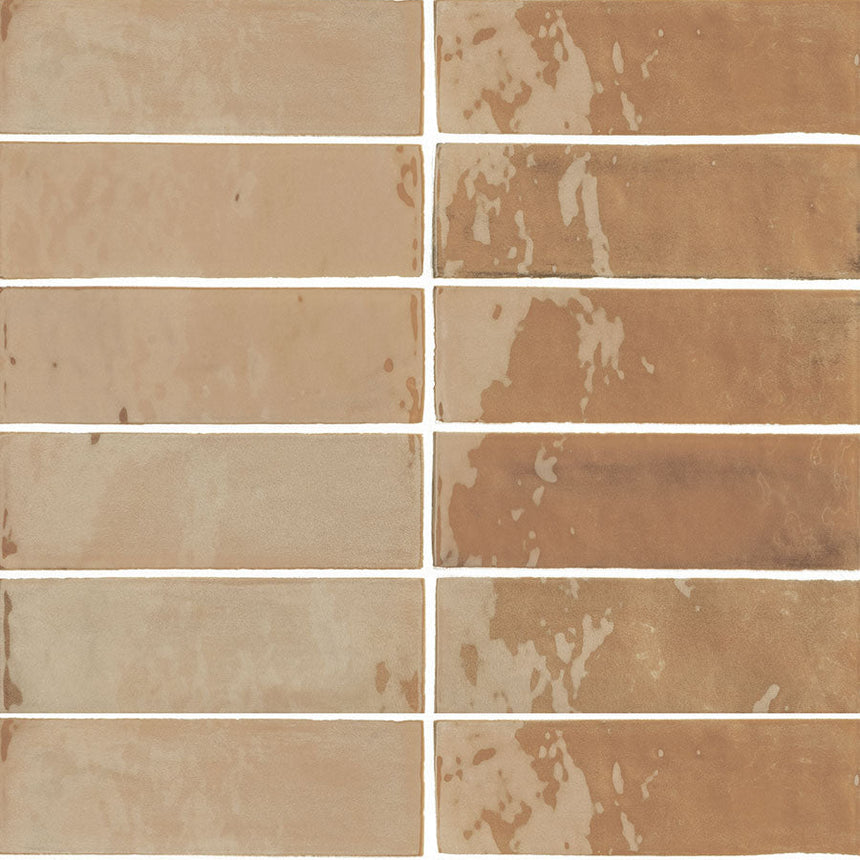 T-Brick Clayton Gloss 52x160mm Handmade Look Ceramic Subway Tile