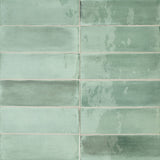 T-Brick Eucalyptus Gloss 52x160mm Handmade Look Ceramic Subway Tile