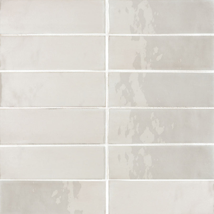 T-Brick Ivory Glow Gloss 52x160mm Handmade Look Ceramic Subway Tile