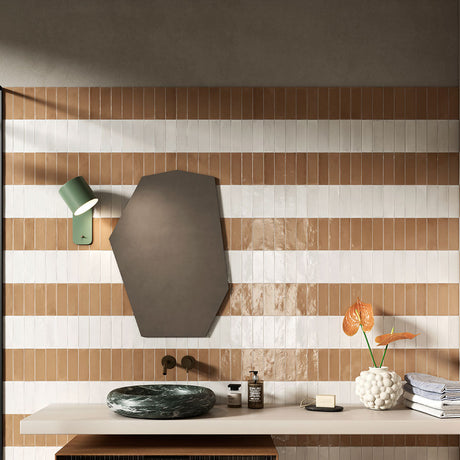 T-Brick Clayton Gloss 52x160mm Handmade Look Ceramic Subway Tile