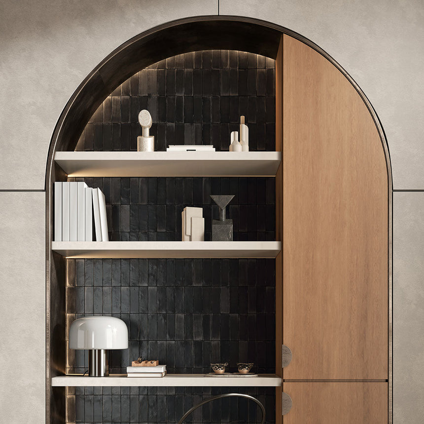 Tint Midnight Matt 52x160mm Handmade Look Ceramic Subway Tile