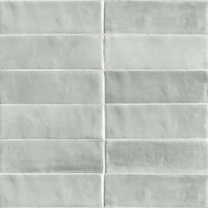 Tint Ocean Mist Matt 52x160mm Handmade Look Ceramic Subway Tile