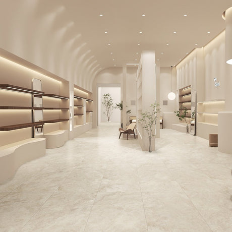 Kaolin Tuscan 600x1200 Creme Travertine Silktec
