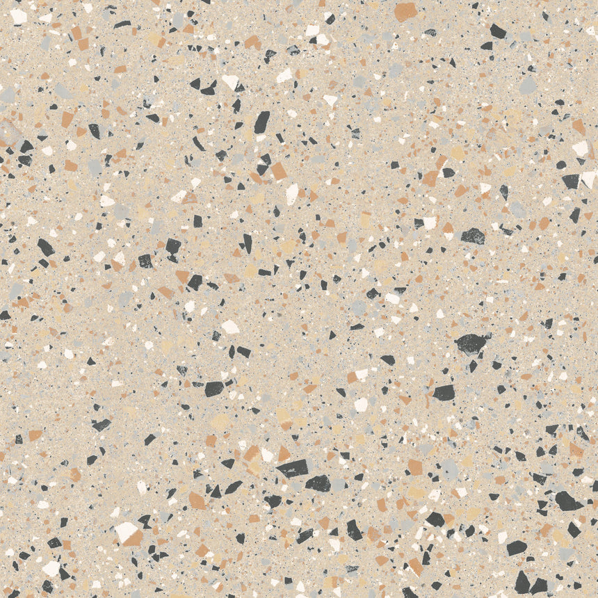 Venice Beige 600x600mm Matt Terrazzo Look Tile