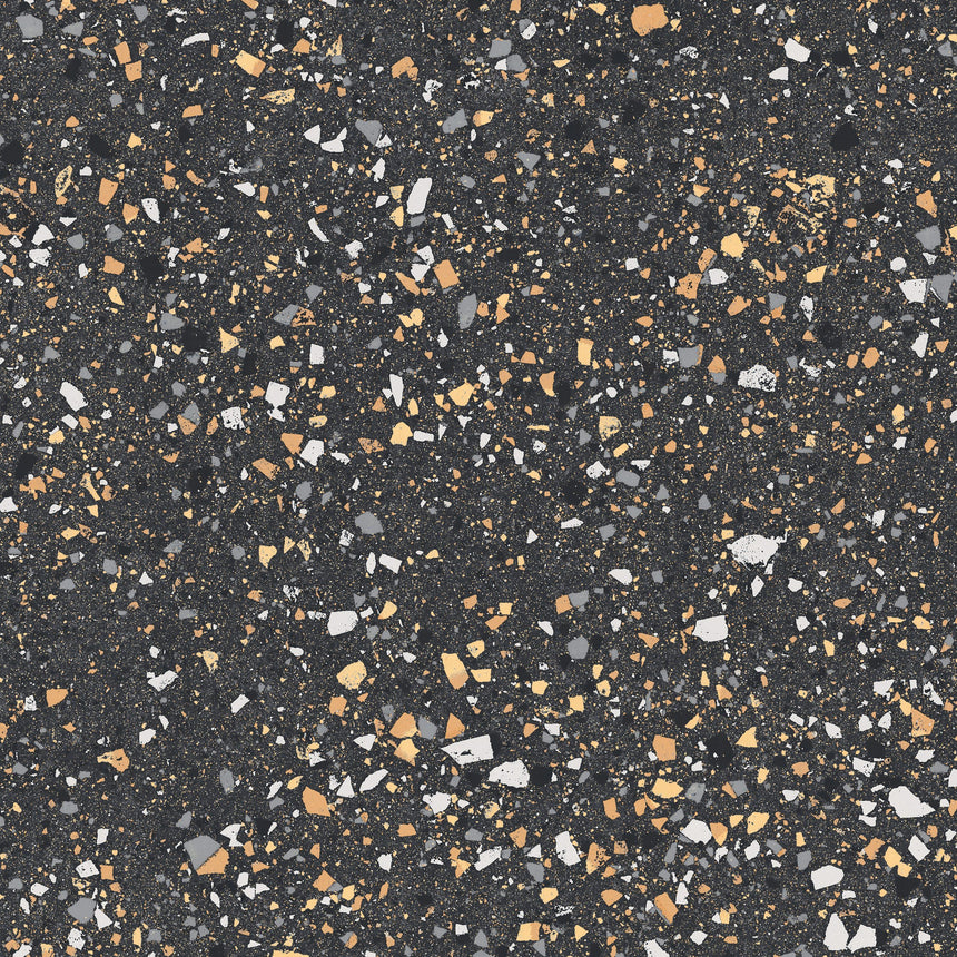 Venice Graphite 600x600mm Matt Terrazzo Look Tile