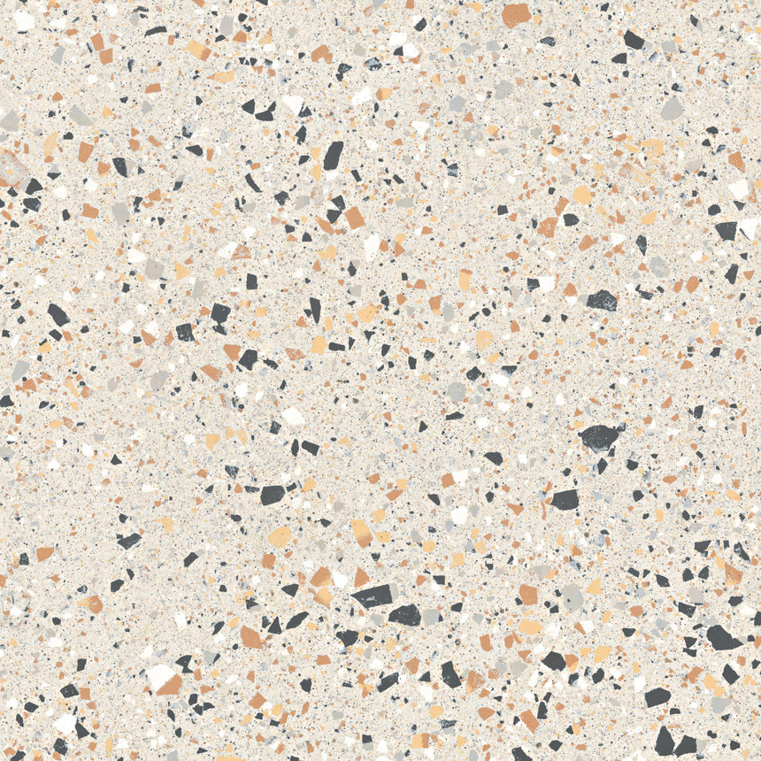 Venice Ivory 600x600mm Matt Terrazzo Look Tile