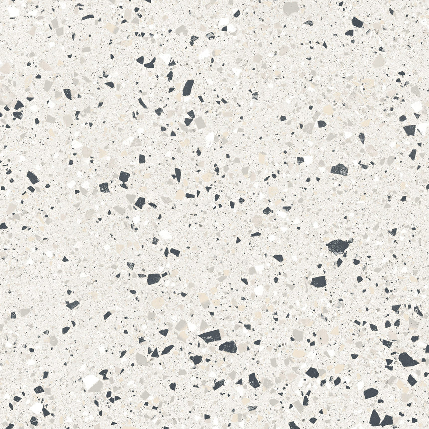 Venice Silver 600x600mm Matt Terrazzo Look Tile