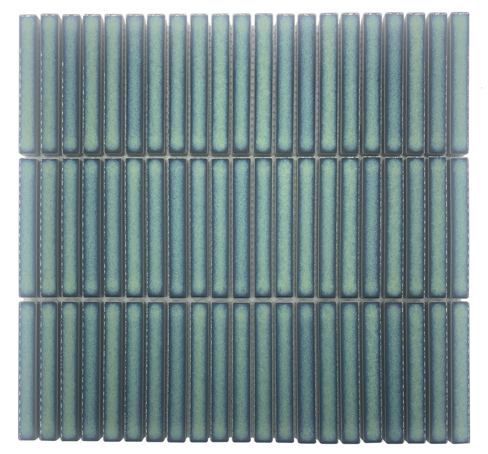 Vintage Stack Forest Kit Kat Mosaic Tile Gloss 284x295mm