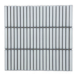 Vintage Stack White Kit Kat Mosaic Tile Gloss 284x296