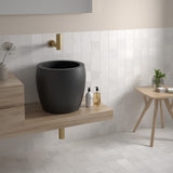 International MTC Majorca White Matt 100x100mm tiles in an interior setting