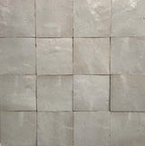 Zellige Ecru 100x100 Terracotta Square Moroccan Handmade Tile