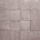 Zellige Gris Rosa 100x100 Terracotta Square Moroccan Handmade Tile