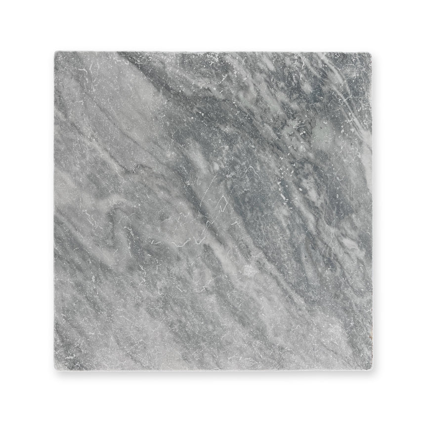 Bardiglio Tumbled Natural Stone Square Tile 200x200mm — authentic supplier photograph with neutral background and soft shadow