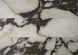 Calacatta Viola Marble Look 3D Textured 75x300mm Porcelain Subway Tile