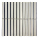 Concave Blonde Stack Mosaic Tile Gloss 300x296