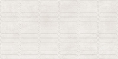 Venice Bianco 600x1200mm Matt 3D Capsule Feature Wall Tile surface