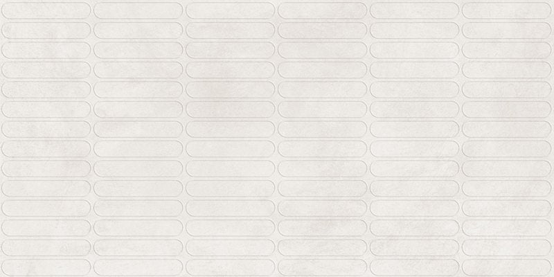 Venice Bianco 600x1200mm Matt 3D Capsule Feature Wall Tile surface
