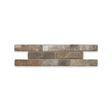 London Brick Multicolor 60x250mm porcelain tiles in three staggered rows on white with a subtle shadow
