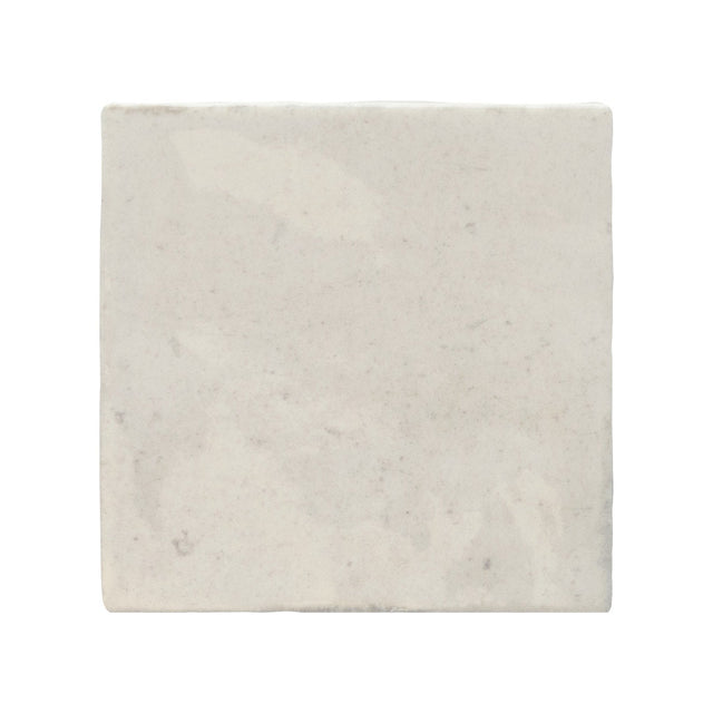 Majorca Ash Grey Gloss porcelain 100x100mm square tile, full tile on white background