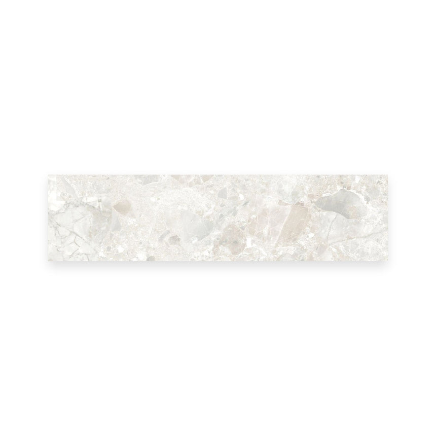 Matera Luna stone look matt porcelain subway tile 60x250mm
