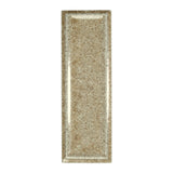 Micare Rim Linen Dark gloss porcelain wall tile, 50x150mm, mineral glaze face 1