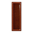 Micare Rim Saffron Dark gloss porcelain wall tile, 50x150mm, mineral glaze face 1