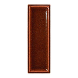 Micare Rim Saffron Dark gloss porcelain wall tile, 50x150mm, mineral glaze face 1