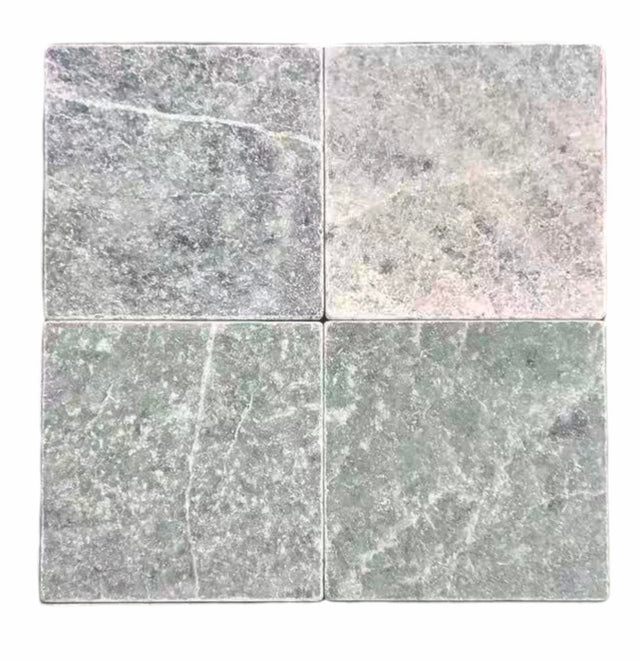 Mint 150x150mm tumbled natural stone — original supplier photograph