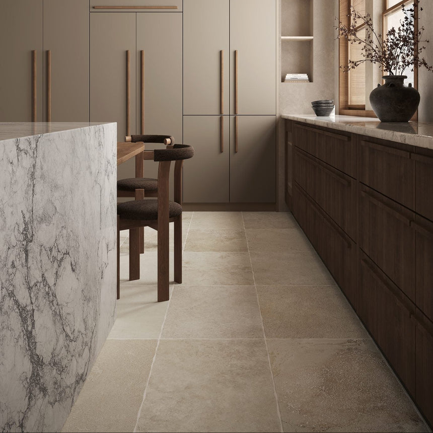 Noosa 400x600 Travertine Look Beige External Porcelain Tile lifestyle image