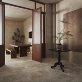 Noosa French Pattern Travertine Look Ivory Matt Porcelain Tile lifestyle image