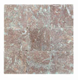 Red Rose 100x100mm tumbled natural stone — original supplier photograph