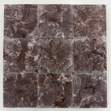 Regal Purple 100x100mm tumbled natural stone — original supplier photograph