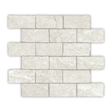 Capri 29.9x30.5 Mosaic Tumbled Edge Salt