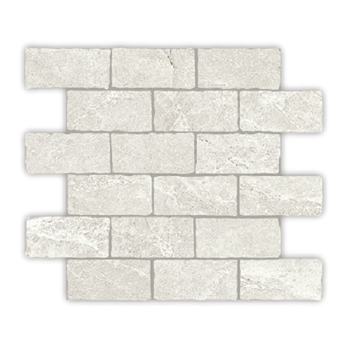 Capri 29.9x30.5 Mosaic Tumbled Edge Salt