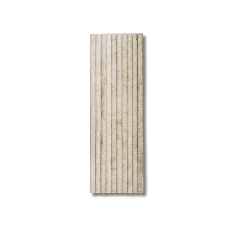Bamboo Fluted Taj Mahal Natural Marble Mosaic Tile Honed 30x900mm