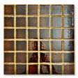 Tokyo Espresso Gloss Textured Square Mosaic Tile full sheet