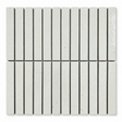 Tokyo White Speckled Gloss Kit Kat Mosaic Tile full sheet