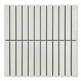 Tokyo White Speckled Gloss Kit Kat Mosaic Tile full sheet