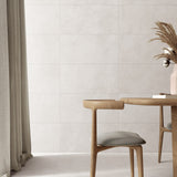 Venice Bianco 300x600mm Matt wall tiles in a kitchen dining area