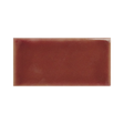 Full Yoko Bordo Gloss Ceramic Wall Tile 62.5x125mm, centred with white margins