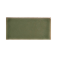 Full Yoko Moss Gloss Ceramic Wall Tile 62.5x125mm, centred with white margins