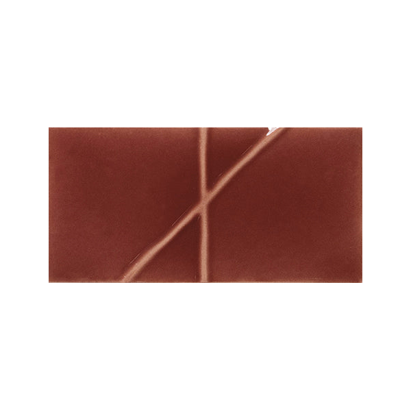 Full Yoko Origami Bordo Gloss Ceramic Wall Tile 62.5x125mm, centred with white margins, one of eight mixed relief patterns