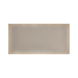 Full Yoko Pewter Gloss Ceramic Wall Tile 62.5x125mm, centred with white margins